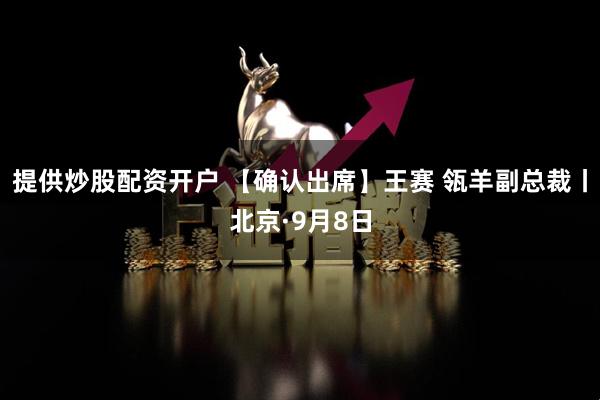 提供炒股配资开户 【确认出席】王赛 瓴羊副总裁丨北京·9月8日
